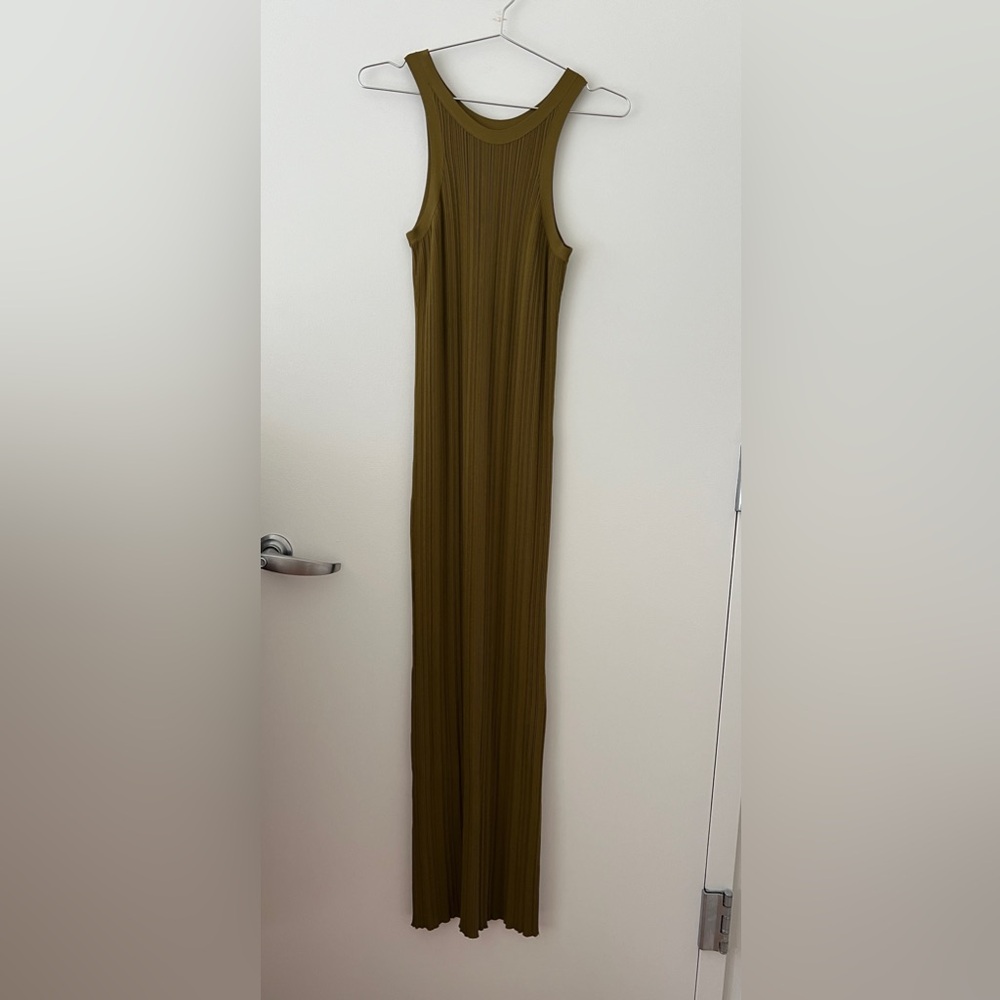 TOTEME seamless rib tank dress olive - Picture 4 of 10
